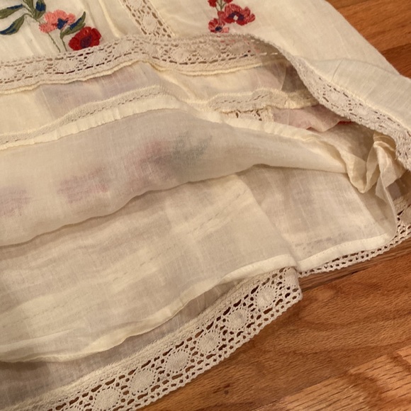 Free People Perfectly Victorian Mini Dress sz XS - Picture 5 of 7